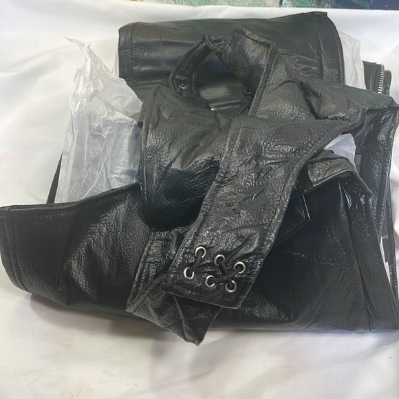 Leather motorcycle, chaps - Picture 4 of 5